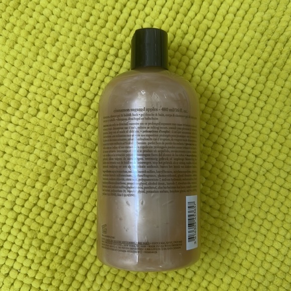 Philosophy cinnamon sugared apples shampoo, shower gel & bubble bath. New 16 ozs - Picture 2 of 4